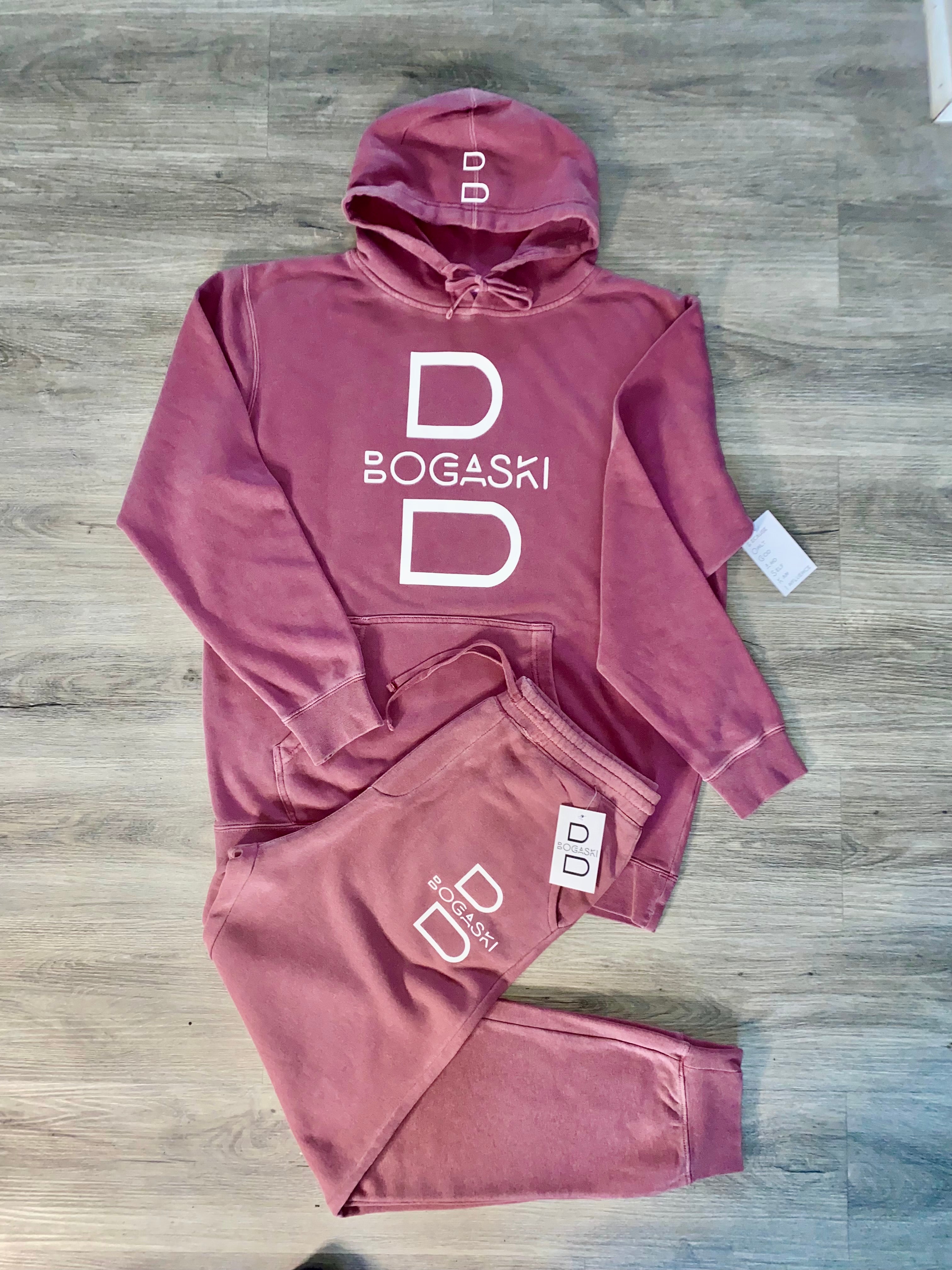 Pigment Dye Maroon Sweatsuit