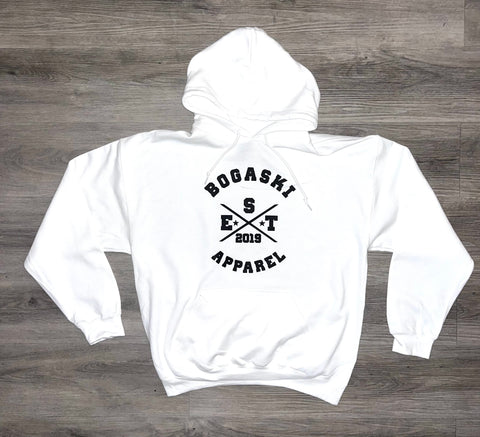 White/Black Hoodie