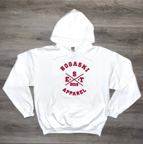 White/Red Hoodie